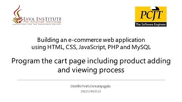 Web Project Development | Building an e-commerce web application | Task 28 | Dinithi Deraniyagala