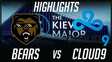 B)ears vs Cloud9 The Kiev Major 2017 EU Highlights Dota 2