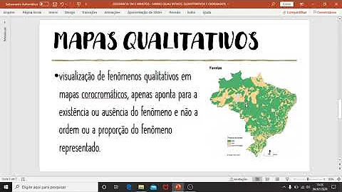 O que pode ser representado em um mapa quantitativo?