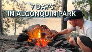 7 Days in Algonquin Park, Backcountry Camping