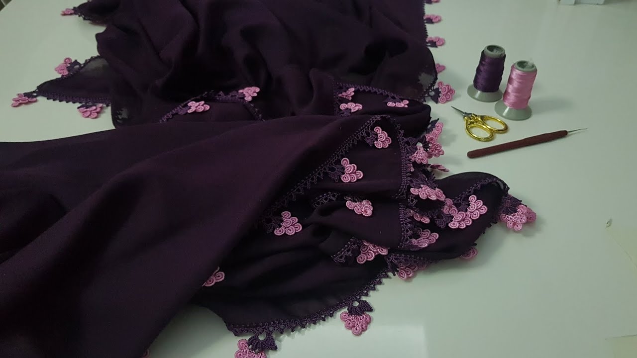 482 - Salkım Salkım Fıstıklı Üzüm Tığ Oyası Yapımı 