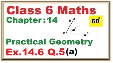 Ex.14.6 (Q.5) {a} Chapter:14 Practical Geometry | Ncert Maths Class 6 | Cbse