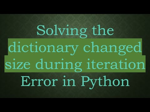 Solving the dictionary