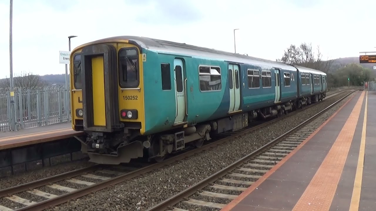 Energlyn a  Churchill park train station. train going to Penarth