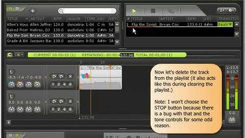 MixMeister Fusion: (BUG) Tone Buttons Bug