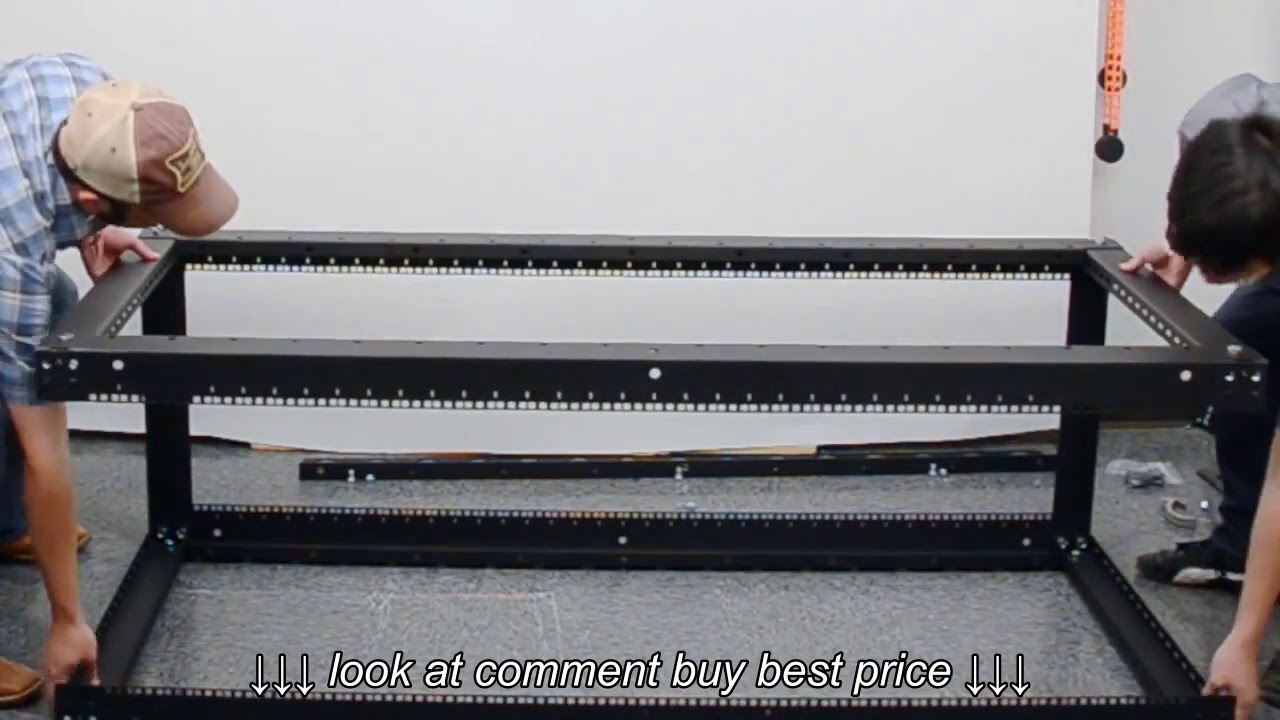 4 Post Open Frame Server Rack Assembly