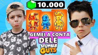 SURPREENDI O MENINO POBRE NO STUMBLE GUYS GEMEI A CONTA DELE GIRO DA SORTE - Piero Start Games screenshot 5