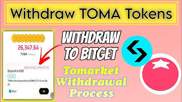 How to Withdraw Tomarket (TOMA) Token to Bitget Exchange | TOMA Withdrawal Complete Guide