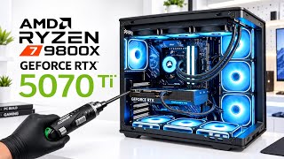 Ryzen 7 9800X + RTX 5070TI  | ASMR PC BUILD 2026 | No talking and No music 