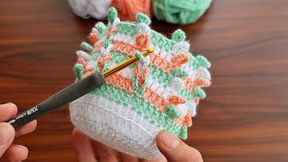 Wow! How to make eye catching crochet ✔ Super easy Very useful crochet decorative basket making.