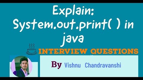 Java interview questions || System.out.print( ) (HINDI) || Interview question and answer in hindi
