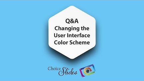How to Change the UI Color Scheme in Photopia