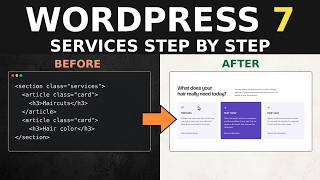 Build a services section in WordPress. Course 4