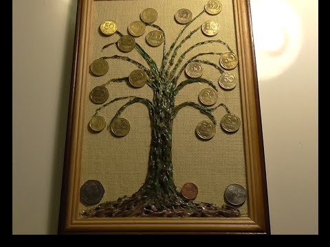 Делаем панно «Денежное дерево»