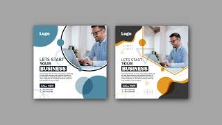 How to create a Social Media Post Design in Adobe Illustrator | Facebook &amp; Instagram Post | Class 21