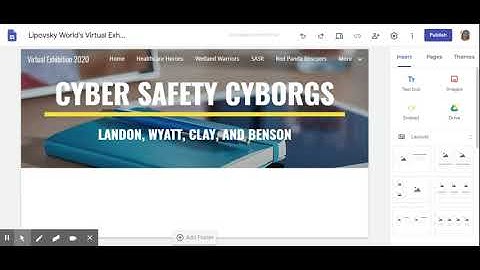 Google Sites for Exhibition Tutorial
