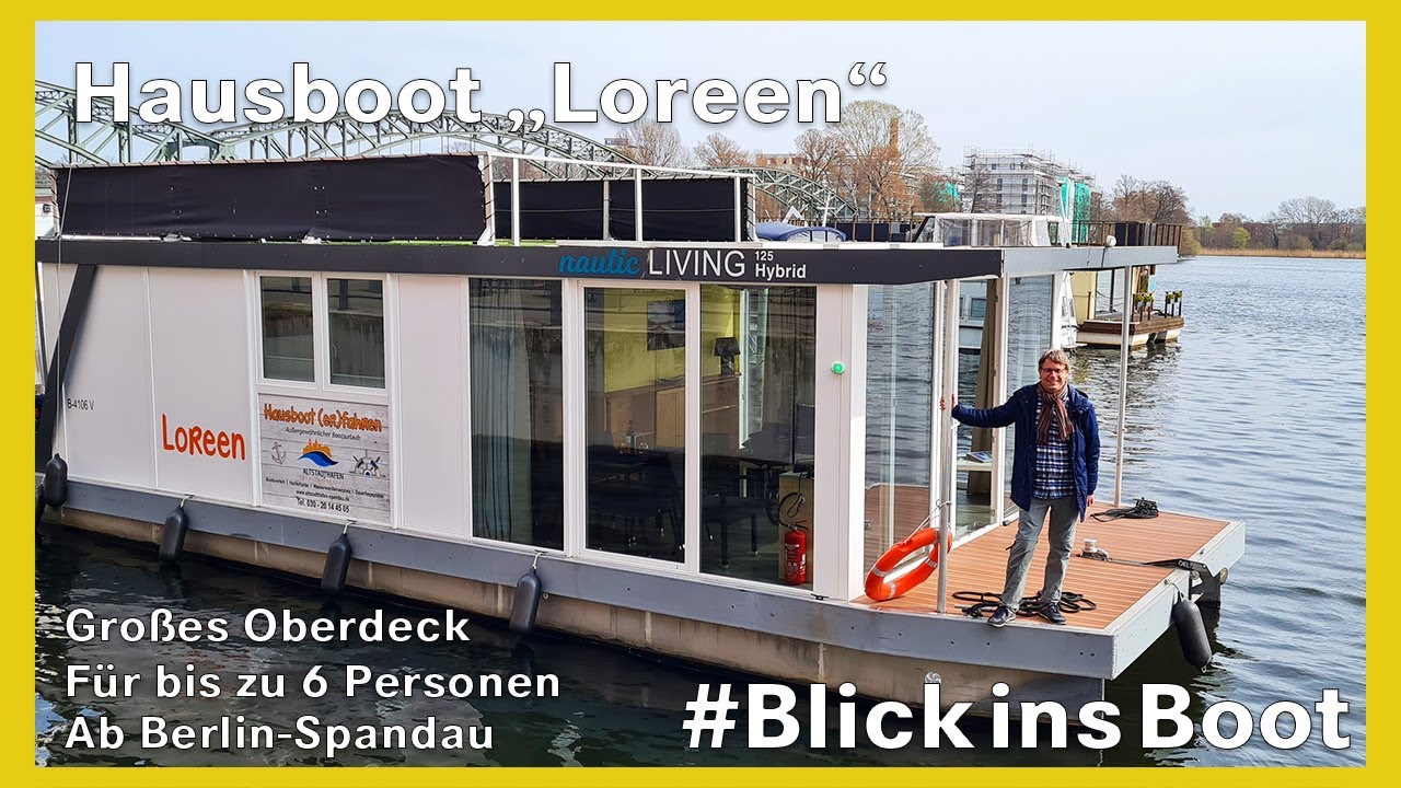 Hausboot Loreen auf dem Wasser
