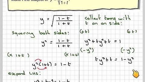 Changing the subject of a formula harder example