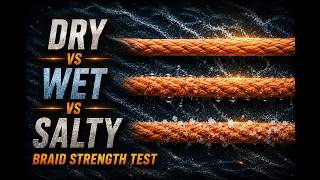 Does Water or Salt Change Braid Strength 10 Braids Tested.