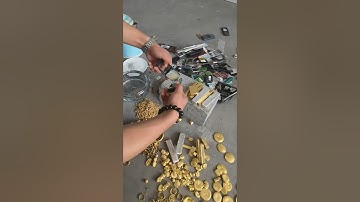 E-waste to gold.#goldrefining #ewaste