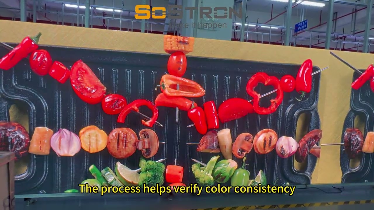 Small pitch high-definition indoor LED screen aging test!