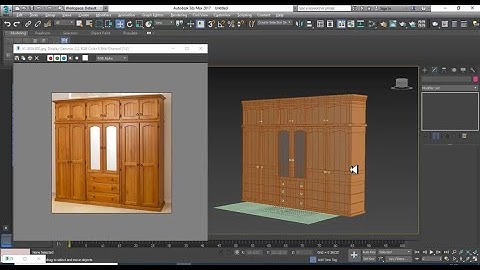 3DsMax Tutorials, Learn 3D Modeling an Antique Wardrobe Furniture from Scratch in 3dsmax