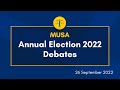 School of sciences representatives  musa 2022 annual elections debates