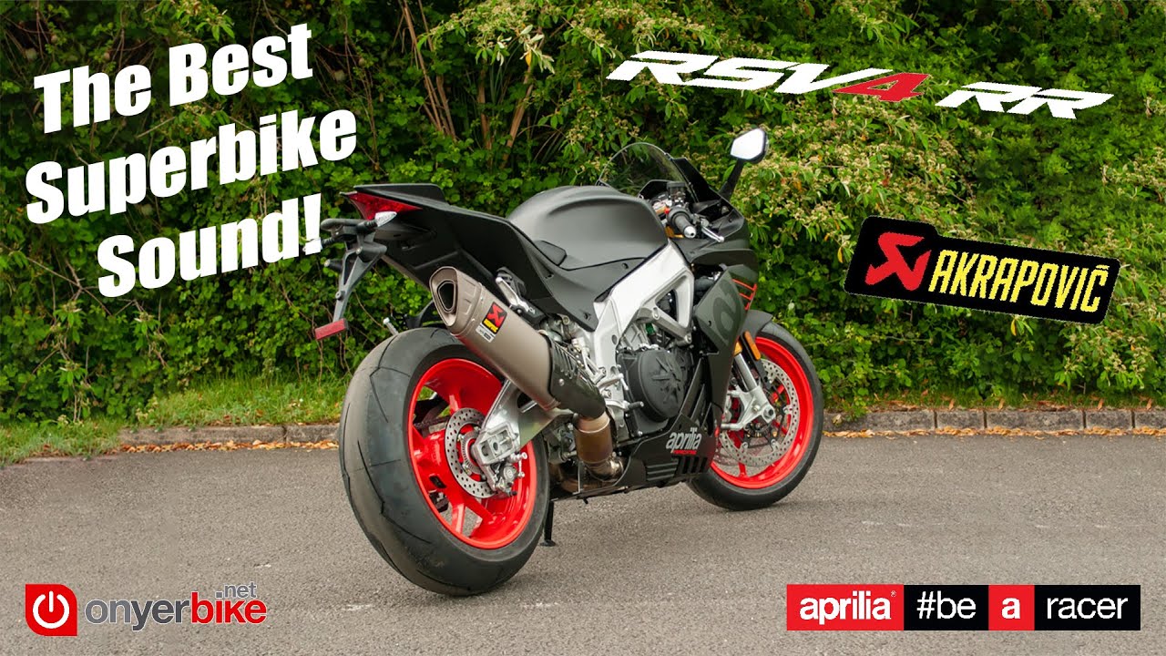 Aprilia RSV4 RR + Akrapovic Titanium Exhaust Sound YouTube
