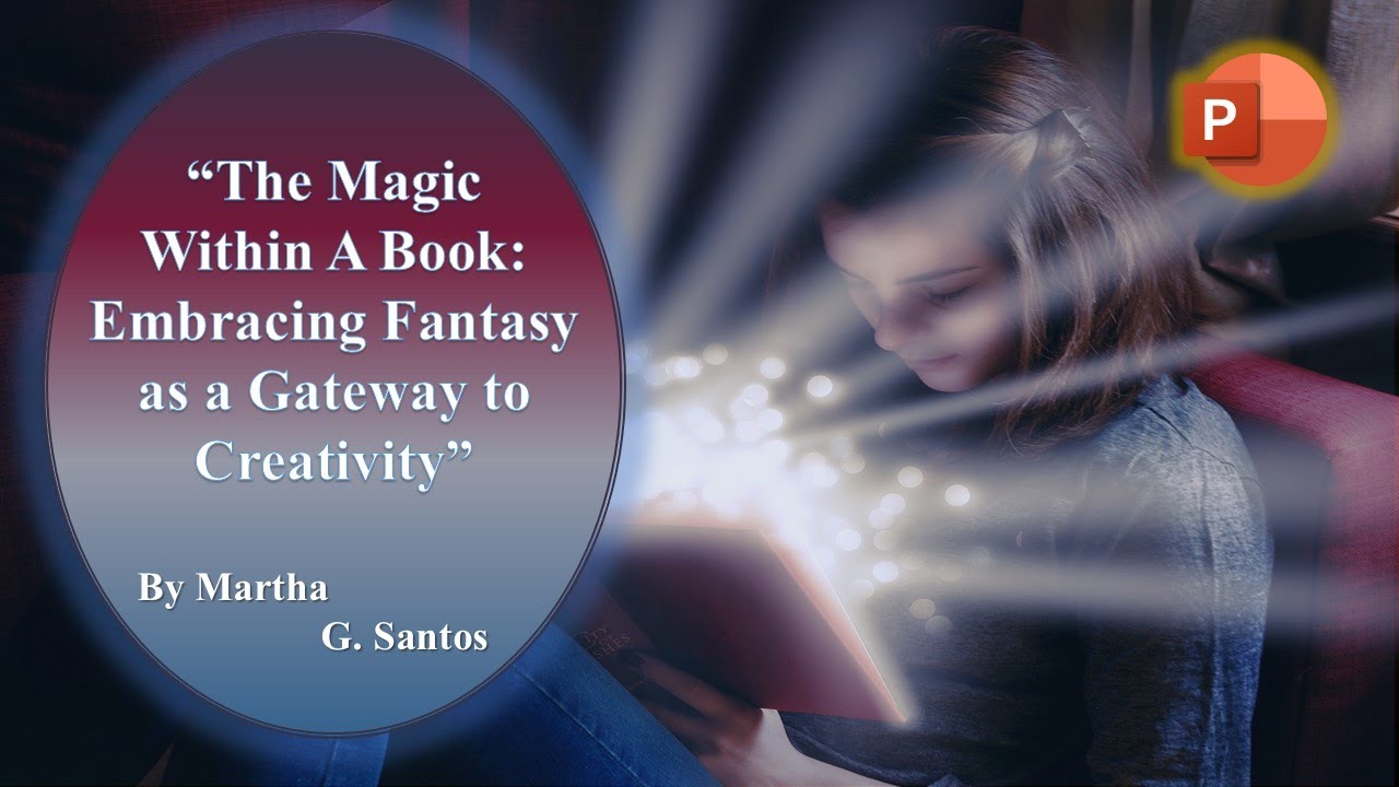 Design Animated PowerPoint Title Slide | The Magic Within A Book: Unlocking Fantasy & Creativity!