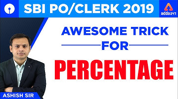 Awesome Trick for Percentage By Ashish Sir