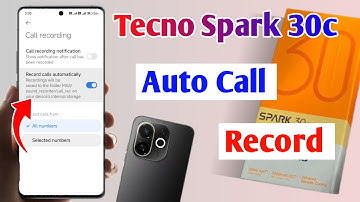 tecno spark 30c 5g automatic call recording setting kaise kare | how to set auto call recording