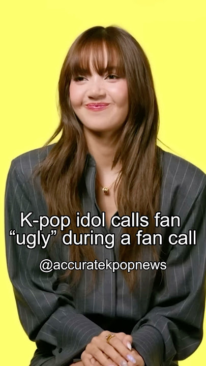 K-pop Idol Insults Fan During A Fan Call! #shorts #kpop #blackpink #straykids