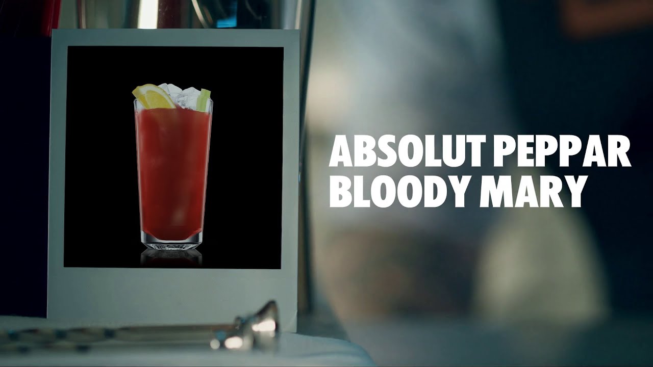 ABSOLUT PEPPAR BLOODY MARY DRINK RECIPE HOW TO MIX YouTube