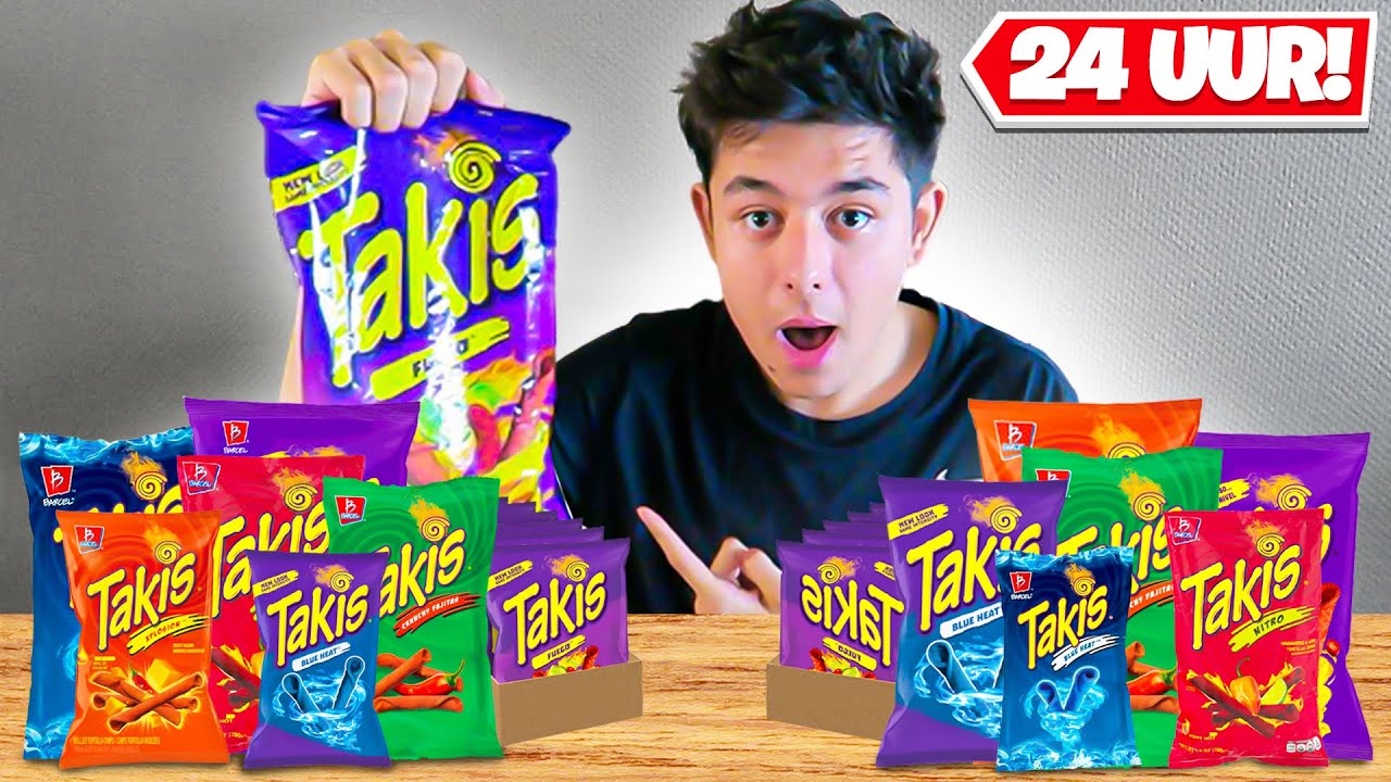 24 UUR alleen maar TAKIS ETEN! *MISSELIJK*
