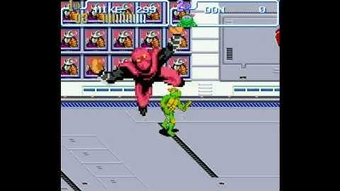 Teenage Mutant Ninja Turtles IV - Turtles in Time (SNES) Scene 4 Technodrom Walkthrough