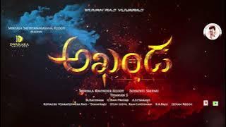 Akhanda OST - Title Card