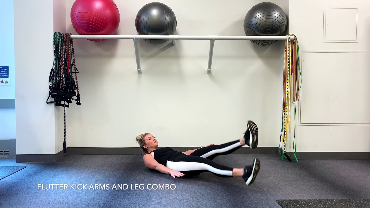 Flutter Kick with Legs & Arms - YouTube