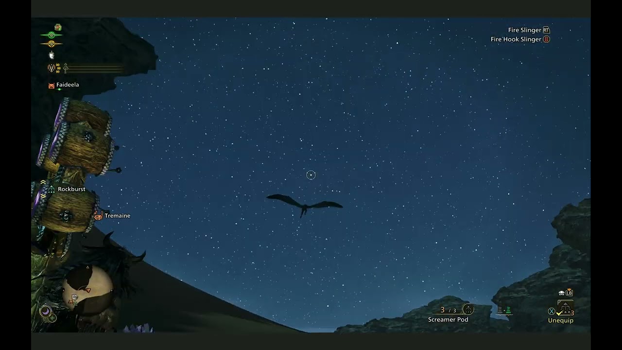 Monster Hunter Wilds: Catching a Sandstar with screamer pods.