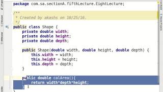 OOP Theory, Section A, Eight lcture