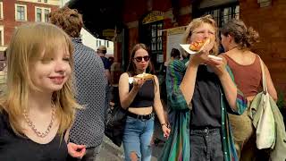 Street Food In Krakows Kazimierz. Cafes And Street Food In The Jewish Quarter Of Krakow