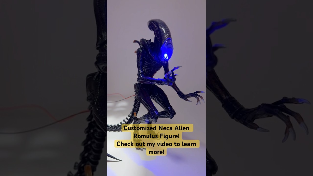 Customized Neca Alien Romulus figure! Check out my video to learn how I did it! 
