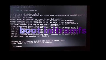 TIPS : linux Boot initramfs Cara Repair-nya