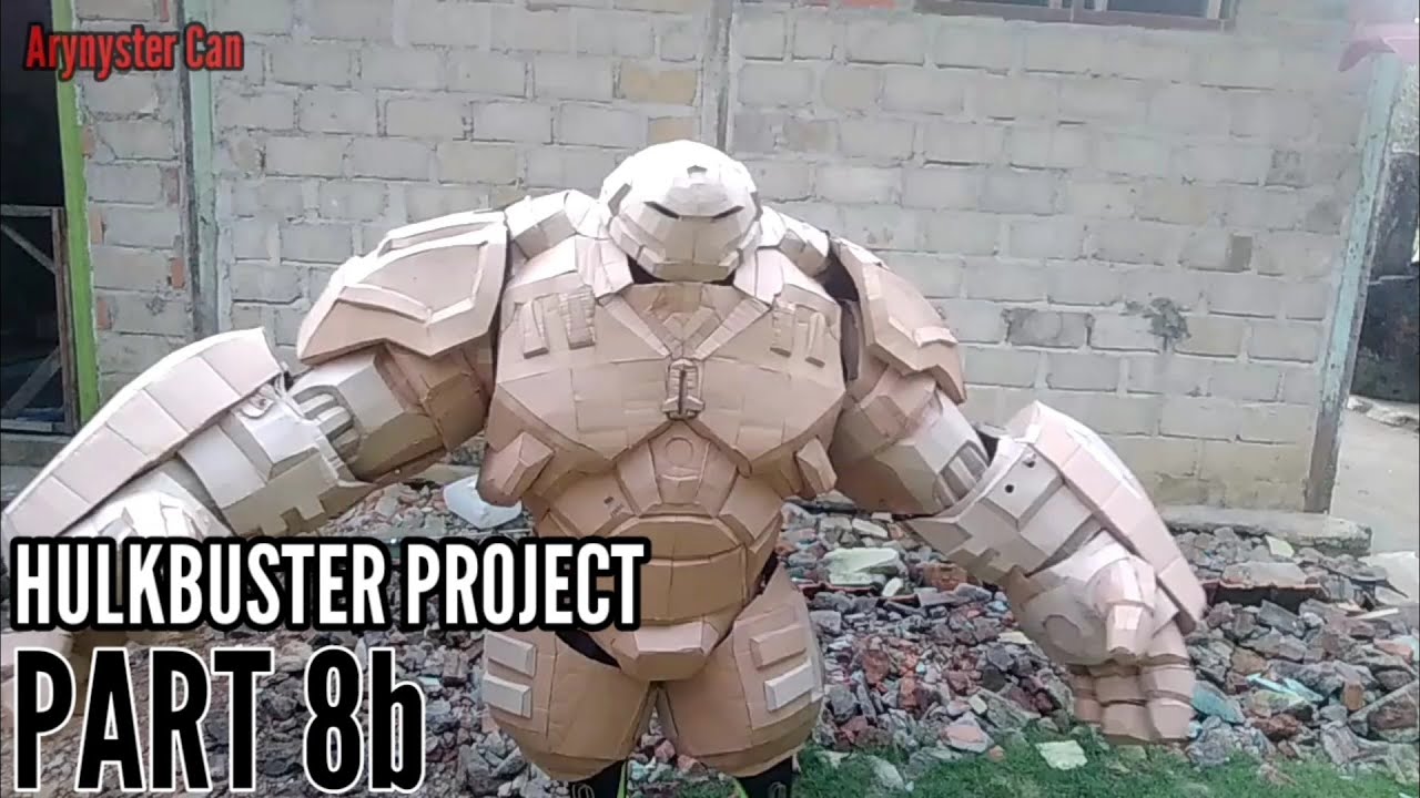 How to make Hulkbuster cardboard Leg Part 8b YouTube