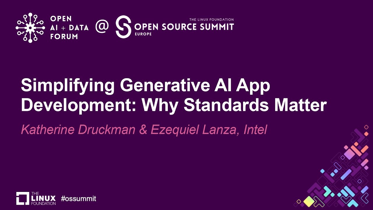 Simplifying Generative AI App Development Why Standards Matter ...