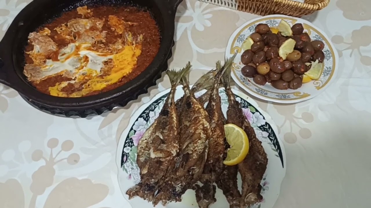 👍♥️مقيلة السمك المقلي