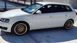 Audi A3 8P Sportback with gold BBS Speedline