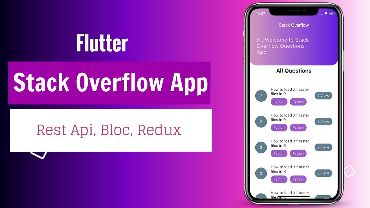 How to make Flutter StackOverflow App with Flutter Bloc and Redux
