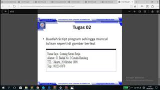 php (TUGAS PERTEMUAN 3) | web progaming 1