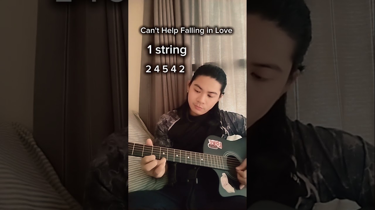 Can't Help Falling in Love 🎸 1 string practice 