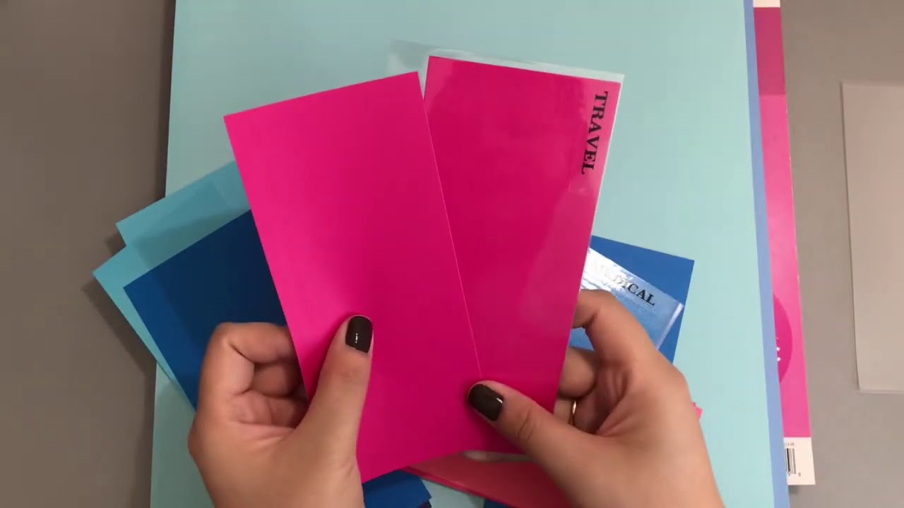 How to make Cash Envelopes!.....Color on one side + Transparent on the other side!